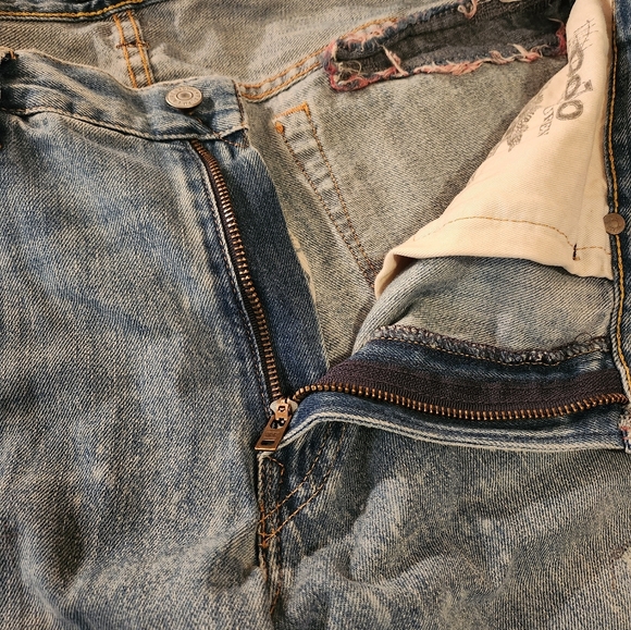 SOLD! Polo Ralph Lauren Mens Sulivan Slim Patchwork Bandana Distressed Jean 3430 - Picture 7 of 12